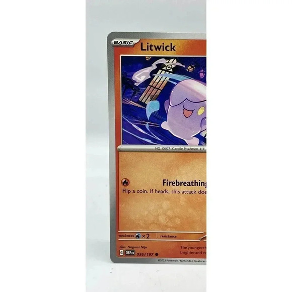 Litwick 36/197 S & V Obsidian‎ Flames Non Holo Pokemon TCG Mint Unplayed - Picture 2 of 6